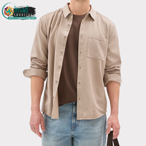 Chemise en jean décontractée pour homme, manches longues, respirante, douce, légère, en coton, boutonnée, style workwear, confortable - Product Image 4