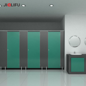 Tòa nhà văn phòng chống cháy và chống thấm nước <span class=keywords><strong>HPL</strong></span> phân vùng nhà vệ sinh thương mại <span class=keywords><strong>cubicle</strong></span> với ánh sáng LED - Product Image 5