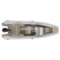 Bateau semi-rigide en aluminium Hypalon pour yacht sportif, moteur hors-bord disponible, fourni par l'usine