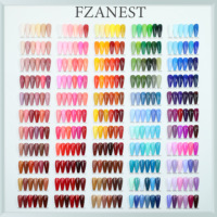 FZANEST Vernis Gel Ongles Végan Kit de Gels UV Pailletés Résine Néon Personnalisables Colorés Inodores