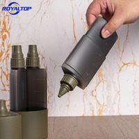 Botol Plastik Portable 3-in-1 untuk Saus Ketchup, Saus Pedas, dan Saus Barbeque untuk Kemah & BBQ