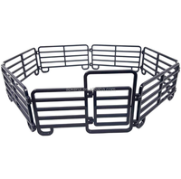 Panneaux de clôture de cour de corral de moutons de bétail en métal galvanisé plongés à chaud faciles à installer pour treillis et portes