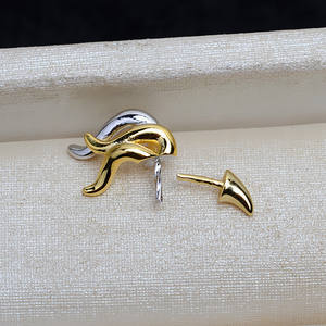 Pendentif en argent S925 avec perle baroque colorée en forme de perroquet, accessoires de bricolage, 4150 composants et trouvailles de bijoux - Product Image 1