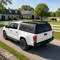 Capot de camionnette personnalisable en alliage d'aluminium robuste, relevable et verrouillable, pour benne de pick-up