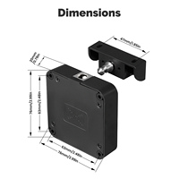 Serrure de porte intelligente Wi-Fi Tuya avec contrôle à distance par application, surveillance, déverrouillage sans clé par carte IC, pour armoire, casier, meuble, tiroir, Cloud