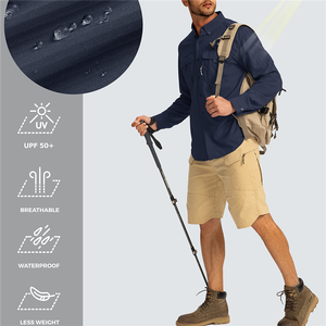 Camicia da Pesca di Alta Qualità per Uomo, Protezione UV UPF50, Asciugatura Rapida, Multi-Tasca, 100% Poliestere - Product Image 2