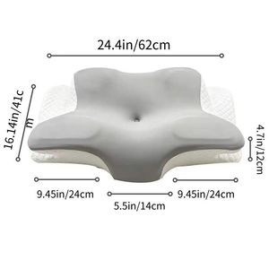Cuscino in Memory Foam a Forma di Farfalla per Protezione Cervicale, Traspirante, a Lento Ritorno, per Adulti, Design Leggero per Dormire di Lato - Product Image 6
