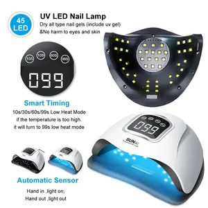 SUN-lampe à ongles SUN M1 UV LED, pour manucure et pédicure, 120W, 45LED, séchage rapide, grand espace, sèche-ongles, appareil professionnel