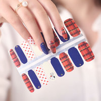 Autocollants pour ongles 3D étanches motif papillon doré cœur français lune artistique personnage Fête de l'Indépendance OEM 2026