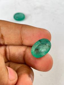 Lote de Esmeraldas Verdes Mixtas, Esmeralda Natural Facetada de Corte Ovalado, Piedra Preciosa Verde Suelta para la Fabricación de Joyas - Product Image 2