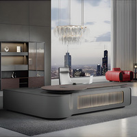 KMJ Scrivania Moderna di Lusso in Legno Personalizzata, Design per Ufficio Direzionale, Vendita Diretta dalla Fabbrica