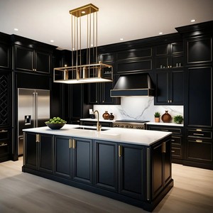 Mô hình mới thép không gỉ đồ nội thất mô-đun tủ bếp thiết kế đảo bề mặt bền sơn Tủ Countertop với ngăn kéo - Product Image 1