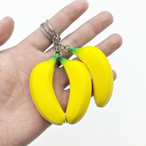 Llavero Antiestrés de PU con Forma de Plátano y Logotipo Personalizado, Simulación de Fruta, Alivio del Estrés, Regalo Promocional Publicitario para Marca Corporativa - Product Image 3