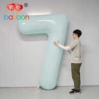 Ballon Chiffre Géant Personnalisable en Nylon de 2m (78 Pouces) pour Anniversaire, Nouvel An et Fêtes, Laminé PA+PE, pour Hélium, Nouveauté 2027