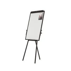 Desain Baru Tinggi Adjustable Magnetic Kuda-kuda Berdiri Whiteboard Flip Chart Papan