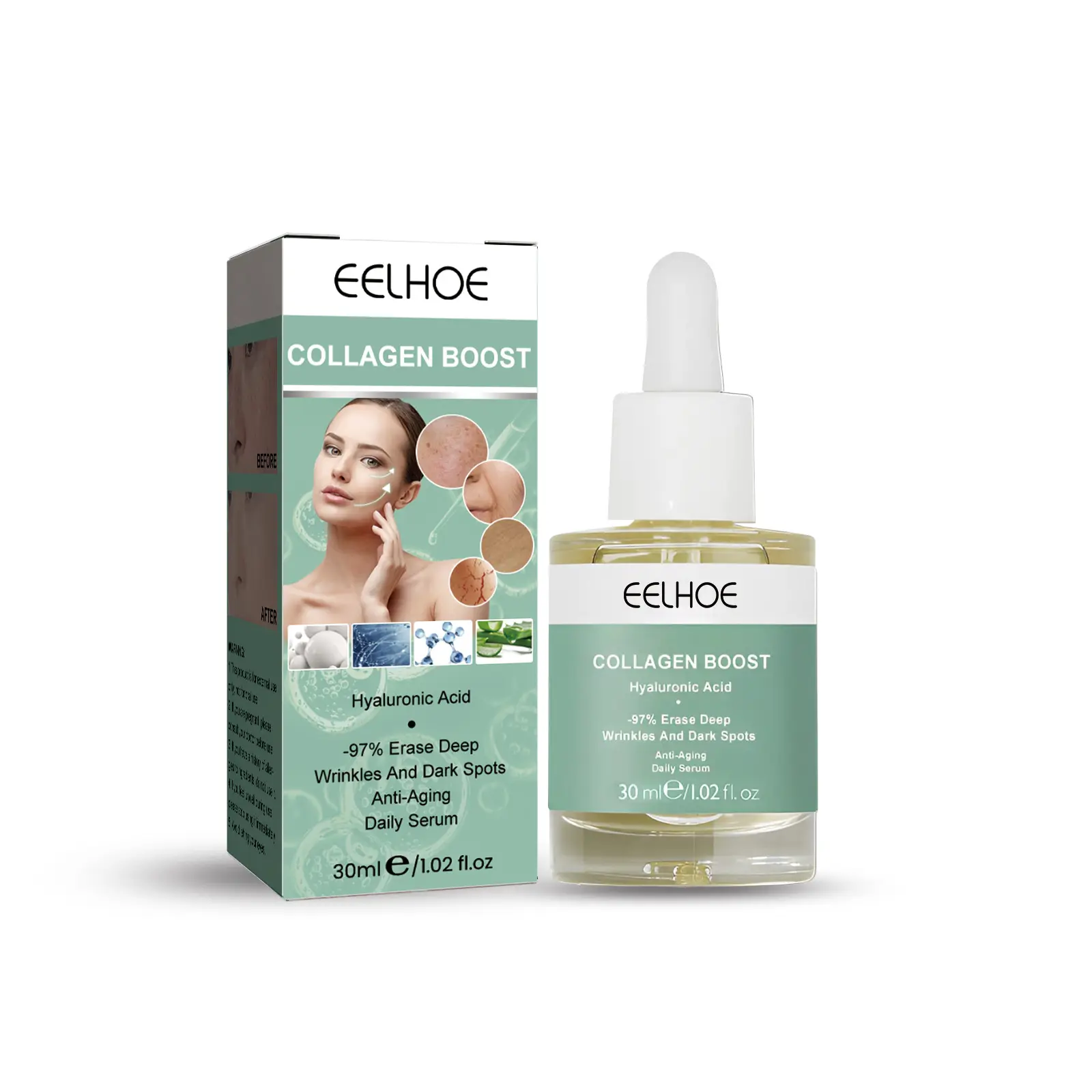 Kollagen Anti-Aging-Serum Falten-VC-Pflege serum Anti oxidations-Whitening-Gesichts serum