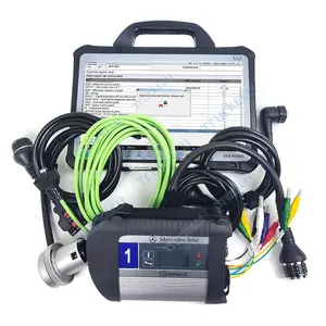 Cf d1 tablet portátil + para mb star c4 sd, conectar multiplexer doip xentrada sem fio para benz resistente caminhão kit de diagnóstico