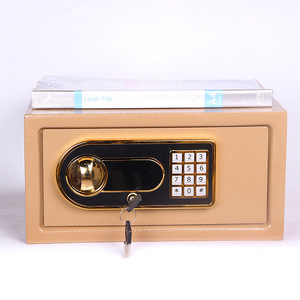 <b>Mini</b> Safe Electronic Password Lock <b>Storage</b> <b>Box</b> For Home Office Hotel Use 170x330x285mm Carbon Steel Rectangle Standing Type - Product Image 1