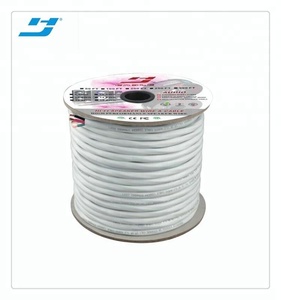 Cable de Altavoz para Instalación en Pared, Rojo y Negro, 16/2 AWG, 500 pies, Aluminio Revestido de Cobre (CCA), 2 Conductores, con Cubierta Blanca - Product Image 3