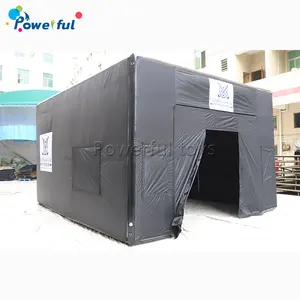 Inflatable Golf Simulator Tent Black Pvc And Oxford Inflatable Golf Sim Enclosure