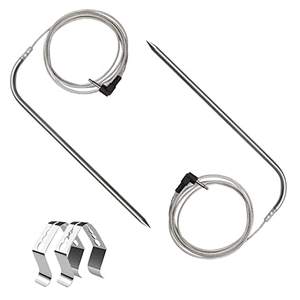 Pitboss pengukur suhu <span class=keywords><strong>Oven</strong></span> genggam barbekyu pintar lintas batas PT1000 NTC termistor baja tahan karat <span class=keywords><strong>Probe</strong></span> BBQ - Product Image 2