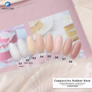 TPO içermeyen açık kahverengi taban kauçuk tırnak jeli uv led renk kauçuk taban kat hipoalerjenik formülü beyaz jel lehçe tırnak salonu için - Product Image 4