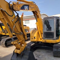 En stock, mini-excavatrice sur chenilles CAT 308C d'occasion, faible nombre d'heures de fonctionnement, système hydraulique CAT d'origine pour la construction routière en RDC Congo