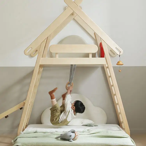 <span class=keywords><strong>Lit</strong></span> de sport en bois Offre Spéciale pour enfant en bas âge avec cadre d'escalade pour l'intérieur - Product Image 2