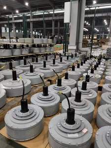 Ventilateurs de plafond industriels IE5 à haut rendement énergétique, couleur noir, argent, gris, diamètre 7,3 m (24 pieds), moteur PMSM pour la ventilation des entrepôts - Product Image 5