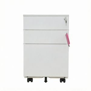 YOUBAI Modern <b>Metal</b> 3-Drawer Mobile Filing <b>Cabinet</b> <b>Lockable</b>-Design Space-Saving Durable Commercial Office Home Office School - Product Image 1
