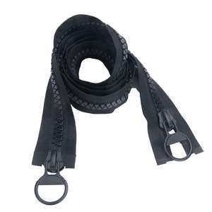 OCO Noir Grande Fermeture à Glissière #15 #30 Vestes à Fermeture à Glissière en Résine Robuste Couvre-Bateau Chaussures Séparation Bidirectionnelle Énorme Fermeture à Glissière en Plastique Divers - Product Image 3