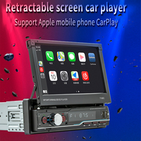 Autoradio MP3 1Din, stéréo audio, FM, récepteur d'entrée/USB 12V avec lecteur multimédia intégré
