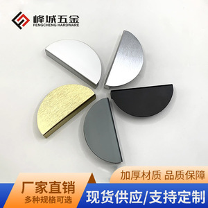 Aluminum Alloy Semi Circular Cabinet <b>Handle</b> Brushed Gold D4602A Minimalist Design For Cabinet <b>Doors</b> - Product Image 5