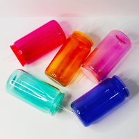 Hot Selling 16OZ Transparent Tumbler Bunte Scary Movie Bee Can für Halloween UV DTF Sublimation Jewel Encrusted Beer Glasses