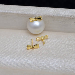 10 accessoires de bijouterie semi-finis en argent S925, type nœud, à percer, pour cache-cernes 142 - Product Image 2