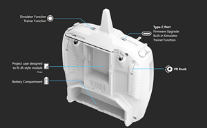Radiocommande haute fréquence DWI Radiolink T12D 12 canaux pour drones, avions RC, véhicules d'ingénierie, bateaux - Product Image 4