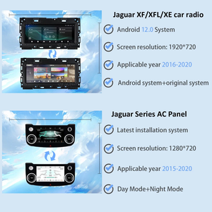 Android head unit autoradio per <span class=keywords><strong>Jaguar</strong></span> <span class=keywords><strong>XE</strong></span>/<span class=keywords><strong>XF</strong></span>/XFL 2016-2020 originale funzioni auto display Touch schermo LCD - Product Image 3