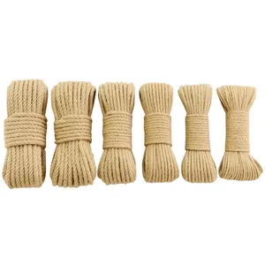 <span class=keywords><strong>Corde</strong></span> tressée en jute naturelle 100 % personnalisable, recyclable, 8-25 mm, écologique, marque Zheda – Offre Spéciale - Product Image 1