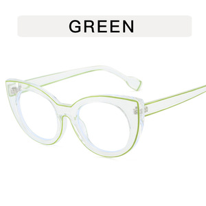 Personalità occhio di gatto trasparente linea di <span class=keywords><strong>disegno</strong></span> anti-blu luce occhiali da vista di grandi dimensioni montature ottiche stile Super moda donna - Product Image 6