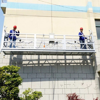 Platform Gondola Konstruksi SHENXI Galvanised ZLP800 yang Digantung dengan Tali