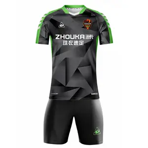 Sportswear manufacturers produce flexible and dry Sublimation football jersey team blouse