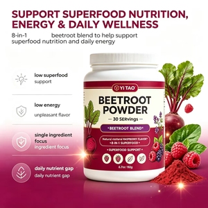 Poudre de Betterave 8-en-1 Saveur Framboise OEM/ODM Privé – Mélange Superalimentaire pour l'Énergie Quotidienne et la Nutrition – Poudre de Betterave Non-OGM - Product Image 2