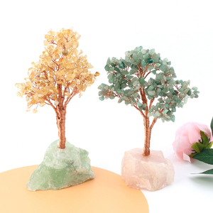 Natural Crystal Chips Money Tree Raw Base Copper <b>Wire</b> Wrapped Healing Crystal Tree <b>for</b> Feng Shui - Product Image 6