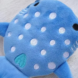 Cartoon <b>Cute</b> Whale Shark Coin <b>Purse</b> Kawaii Wallet Portable Plush Coin Bag Key Earphone Coin Organizer Pouch Zipper Bag Kids Gift - Product Image 5