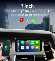 Lecteur multimédia de voiture sans fil 7 pouces CarPlay, adaptateur CarPlay Android Auto Linux pour Audi A6 Q7 C6 2005-2016