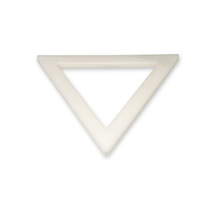 Scolapasta Triangolare in Plastica Bianca Senza BPA, Utensile da Cucina - Product Image 1