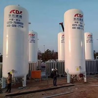 Réservoir de stockage cryogénique gonflable vertical haute pression de 5 m³ pour oxygène liquide, argon, azote, à basse température, à double paroi