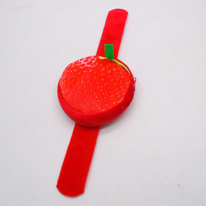 Cartone animato per bambini polsino peluche simpatico animale forma di frutta anello da polso borsa portafoglio peluche per bambini Mini portamonete - Product Image 6