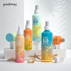 Custom Aluminum Bottle Wholesale for Foam Body <b>Wash</b> Shampoo Shave Cream Face Mist Sunscreen Spray - Without Pump Cap - Product Image 6
