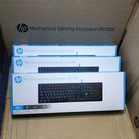 Ensemble clavier et souris de jeu GK100F pour ordinateur de bureau et portable, filaire, LED, étanche, USB, pour le bureau et le jeu, avec rétroéclairage